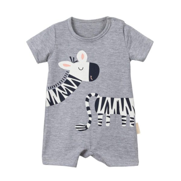 Bacodeseta Zebra Baby Jumpsuit – Grey