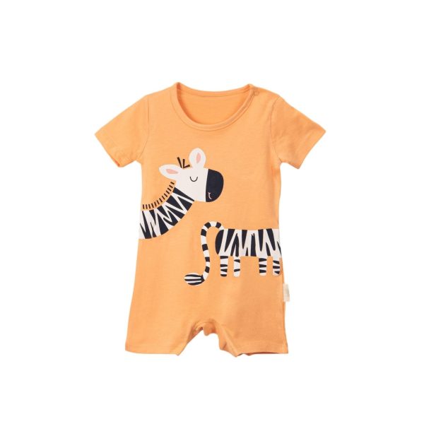 Bacodeseta Zebra Baby Jumpsuit – Orange