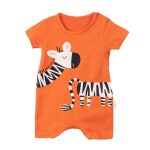 Bacodeseta Zebra Baby Jumpsuit – Salmon